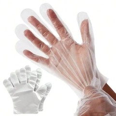 100/200/400pcs Food Grade Disposable Vinyl PVC Gloves for Kitchen Garden