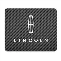 Lincoln Black Carbon Fiber Texture Graphic PC Mouse Pad