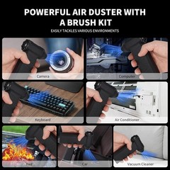Mini Compressed Air Dry Blower Duster Electric Duster Cleaner Kit 200000RPM
