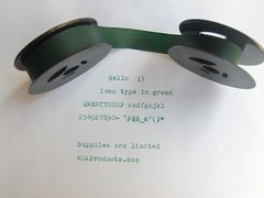 New Ribbons for the Royal Portable Typewriters – Black and Green Ribbon Pack