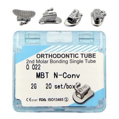 Dental Orthodontic Buccal Tubes 1st 2nd Molar Tubes MBT Roth 022 Bondable Single