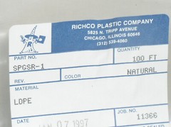 100 FT RICHCO ESSENTRA SPGS-1 WHITE FLEXIBLE GROMMET STRIP EDGING EDGE PROTECTOR