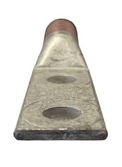 Burndy YA312N Compression Lug 350 kcmil 2 Hole 1/2 Inch Stud Copper Red