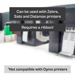 3″ x 2″ Thermal Transfer labels Ribbon Required 4 rls/CS 3″ Core White 2875/RL