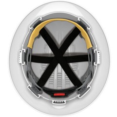 Evolution Deluxe 6161 Vented Full Brim Hard Hat w/ 6 Pt Ratchet Adjustment White