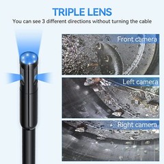 TESLONG Triple/Dual Lens Borescope Inspection Camera 1080P Industrial Endoscope