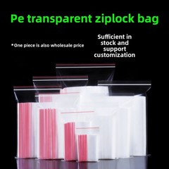 100-400 PCS Strong 2 Mil Clear Reclosable Zip Plastic Lock Bags Poly Zipper UL