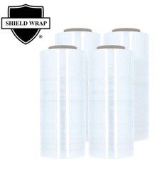4 Rolls 18″x1000′ Stretch Wrap 120 Gauge Clear Cast Hand Cling Shrink Film