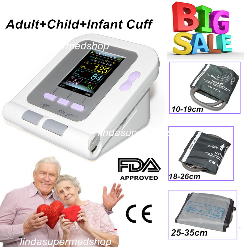 Digital Blood Pressure Monitor NIBP Adult+Child+Pediatric Sphygmomanomete CONTEC