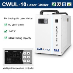 Scotle 10W UV Laser Marking Machine Glass Wood Metal PVC Engraver S&A Chiller