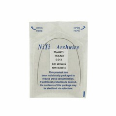 Dental Orthodontic Cu NiTi Copper Nickel Titanium Arch Wire Rectangular Round
