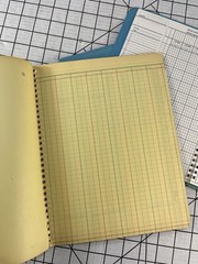 Vintage Notebook Lot Alvah M Squibb Class Record Book No 9 Vern O Bound Columnar