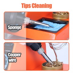 60W Soldering Station Kit Adjustable Temp Soldering Iron Desoldering Tool