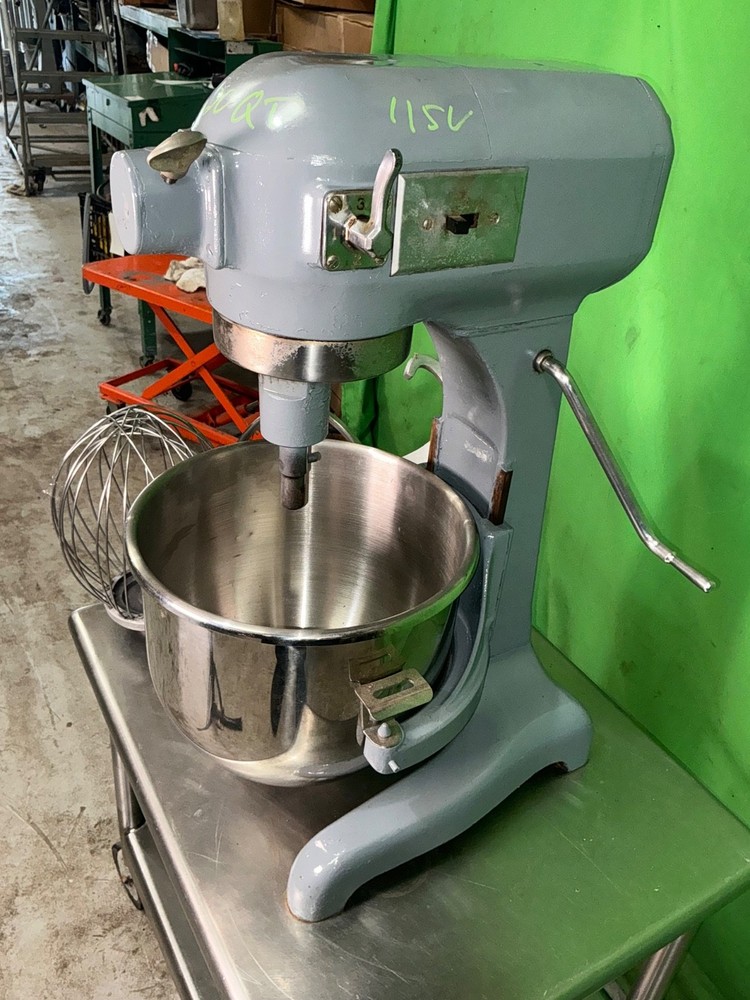 Hobart A-200 20qt Mixer w/Bowl, Paddle, Hook, Whisk, Work Stand 2395