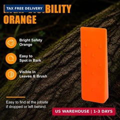 10″ Felling Wedges with Spikes, Orange ABS Plastic Tree Felling Wedges | Spiked