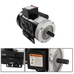 5HP Electric Motor 3450RPM 56C Frame 5/8″ Shaft 60HZ TEFC Single Phase 208-230V