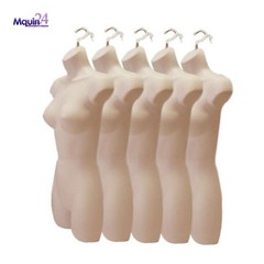 5 Pack Mannequin Torsos Female – Flesh Women’s Plastic Hanging Dress Form