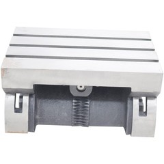 15-Inch Adjustable Angle Tiltable Worktable Cast Iron Milling Drilling Grinding