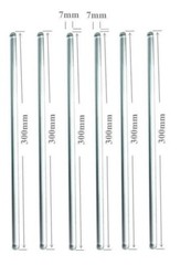 6 Pack Glass Stirring Rods 12″(300MM) For Science Education, Lab & Kitchen Use