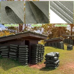 10 green heavy-duty woven sandbags, 16 x 24 in, for flood control/transportation