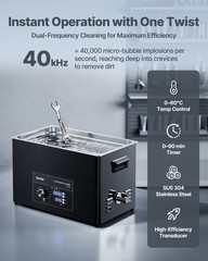 VEVOR 30L Ultrasonic Cleaner Professional Cleaning Machine with Knob Control