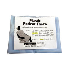 Palmero 851-BLUE Patient Throw Knee Length Soft Plastic Blue 27″ x 44″
