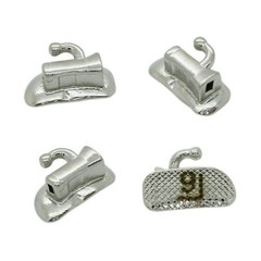 10 sets Dental Orthodontic Buccal Tube 1st 2nd Molar Bracket Roth 022 Mesh Tubes