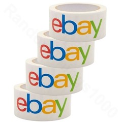Tape 4 Rolls Shipping & Packing Opaque eBay Brand Color Logo