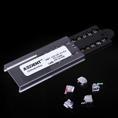 20Pc AZDENT Dental Orthodontic Bracket Metal Braces MINI MBT.022 HK345 case