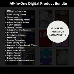 100M+ Digital Products Bundle: Planners, Ebooks, Reels & More for Resale 🎉