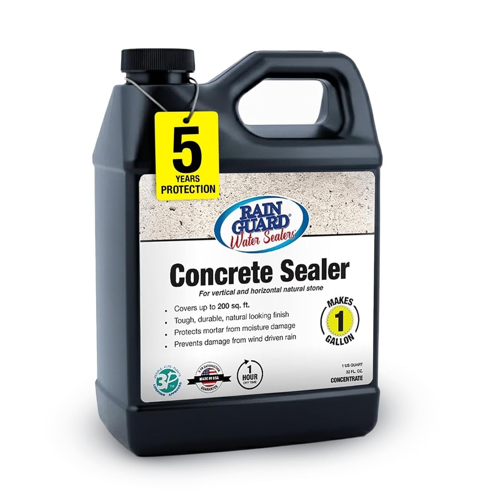 Rain Guard Water Sealers SP-4001 Concrete Sealer Concentrate Makes 1 Gallon – Cl
