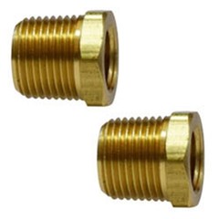 3/4″ x 1/2″ Male NPT x Female NPT Hex Bushing Reducer Brass Pipe Fitting 2-Pack