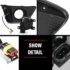 For 2014-2017 Honda Fit Jazz Halogen Front Bumper Driving Fog Lights W/Wiring US