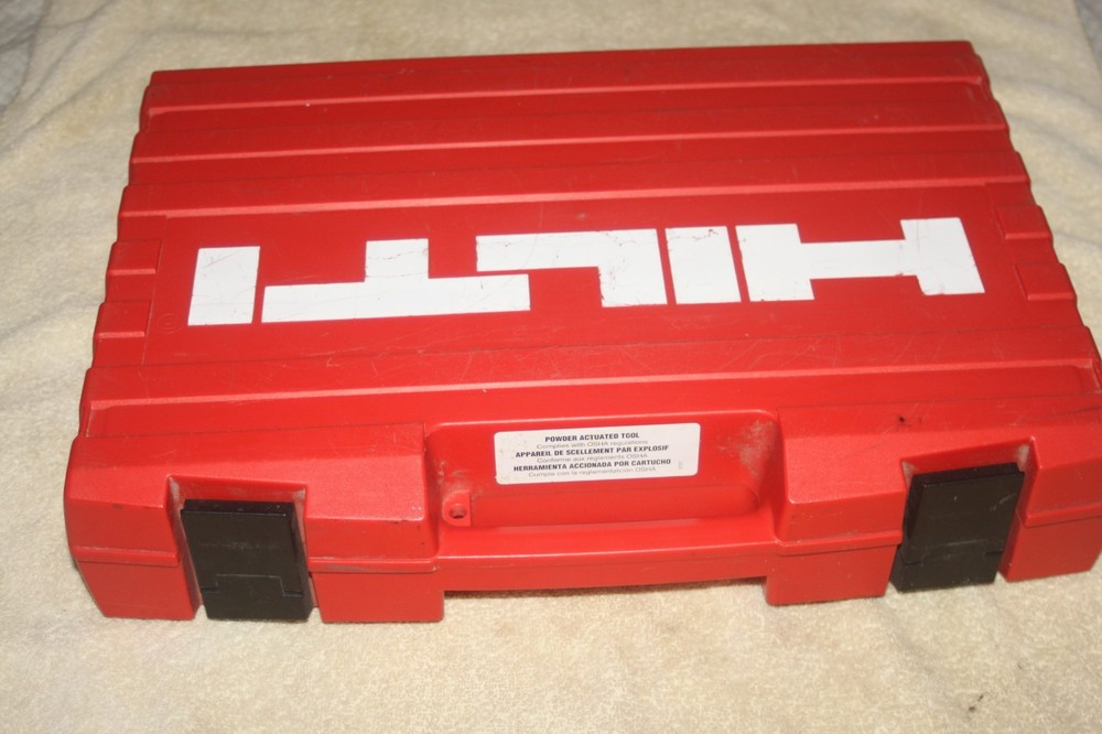 Hilti DX36M Powder Actuated Nail Stud Case ONLY w Some Accessories (Fastner/Nail
