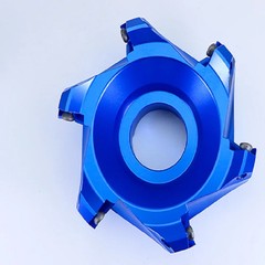 400R KM12 High-Gloss Fast Feed Flying Cutter Head 45° Angle Multi-Edge Milling