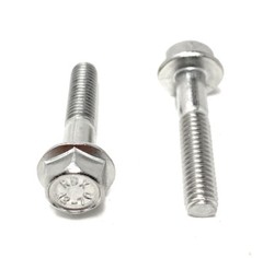 (25) M6 x 1.00 x 30 Stainless Steel DIN6921 A2 Hex Flange Bolts M6x30mm Flange