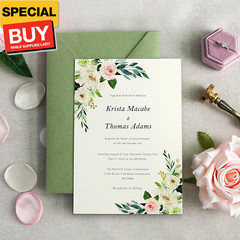 50 PCS/Pack A7 Envelopes, 5.25 x 7.5” Sage Green Envelopes For 5 x 7” Weddings