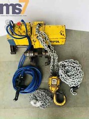 YALE CPA 60-3 PNEUMATIC AIR CHAIN HOIST 6 TONS CAPACITY 32 FT. CHAIN W/ TROLLEY