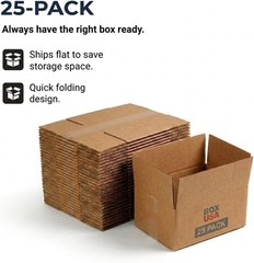 Shipping Boxes Medium 12″L x 9″W x 4″H 25-Pack – Corrugated Cardboard Box for…
