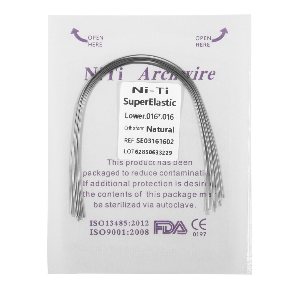 Dental Orthodontic Super Elastic Niti Nature Form Rectangular Arch Wires SA