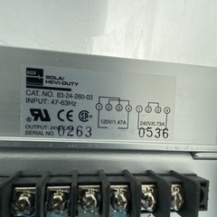 SOLA/ HEVI-DUTY 83-24-260-03 LINEAR POWER SUPPLY EGS 832426003, 47-63HZ 24VDC