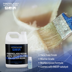 Fiberglass Warehouse Fiberglass Resin – 8 Gallon with MEKP- Premium Grade