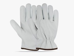 12 Pairs ,Goatskin Leather Gloves Work Safety, Drivers ,Durable Gloves (PPE)