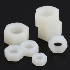 M2 M2.5 M3 M4 M5 M6 M8 M10 M12 M14 M16 M18 M20 Nylon Hex Nuts White/Black/Clear