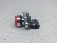 Telemecanique ZBE-102 Red Momentary Push Button Assembly ZBE102 ZBE