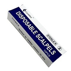 Disposable Scalpel with Blade #11 Sterile 10/PK Individually Wrapped, Podiatry