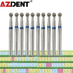 AZDENT Dental Diamond Burs Drill FG For High Speed Handpiece 100 Types 5pc/set