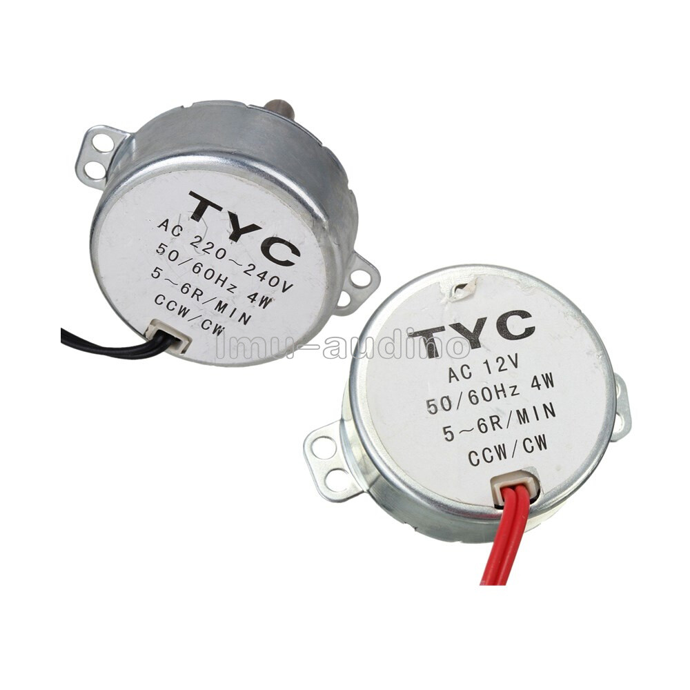 AC 12V/110V/220V TYC-50 4W 50/60Hz Synchronous Motor 5/6RPM For Microwave