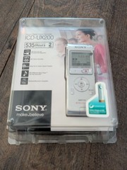 Sony ICD-UX200 Stereo Digital Voice Recorder USB 2GB MP3 2010 Windows/Mac New