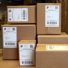Fit for Zebra & Rollo Printers 4″x 6″ Thermal Shipping Labels 500/Roll 6 Rolls
